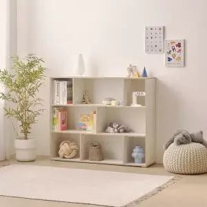 (착불) 아이방 감성 교구 정리 수납 책장 3단 120cm P0000BRG