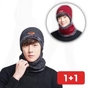 목도리 모자 겸용 니트 방한 겨울 방풍 넥워머 털 보온