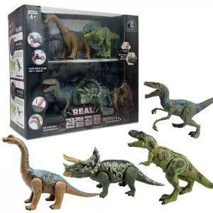 리얼 관절 공룡 세트 4P 동물 모형 놀이 피규어