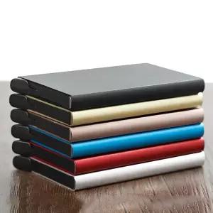 ID 신용 은행 카드 소지자 지갑 럭셔리 브랜드 남성 여성 안티 Rfid 차단 보호 매직 슬림 미니 작은 돈