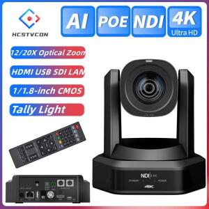 AI 추적 비디오 PTZ 카메라 탈리 라이트 포함 HDMI USB SDI LAN POE 교회 유튜브 티치 라이브용 4K NDI HX2
