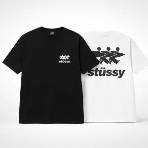 스투시 서프 워크 반팔 티셔츠 화이트 블랙 1905089