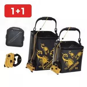 살림통 그물 망사 로프 수납 낚시 바구니 세트 야외 보관