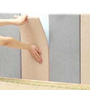 침대 쿠션 부드러운벽 접착식 단열벽지 충돌방지