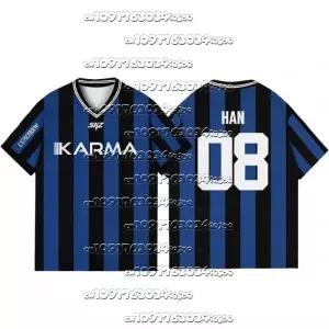 26신상 여름/가을 성인/아동 여성 남성 소년 캐주얼 스포츠 KARMA 세레모니 3D 프린트 그래픽 티셔츠 소녀