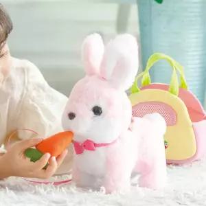 유아 말하는 토끼인형 가방 세트 동물 인형놀이 장난감 선물용 작동완구 키즈