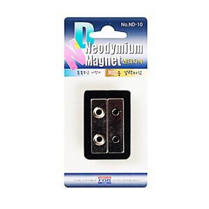 [2개구성] ND-10 블리스터 40X12X6.5X4T/2개입 공구자석 철물자석 초강력자석 네오디움자석 AW3B1C22