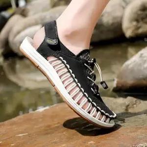 여름 캐주얼 펀칭 빅사이즈 남성패션 샌들 P 비치 배기 다옴2 DL5