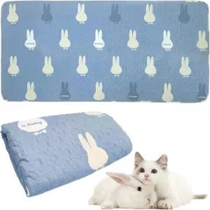 핀비 워셔블 래빗 케이지 라이너 두꺼운 기니피그 햄스터 친칠라 고양이 강아지를 위한 토끼 침구 작은