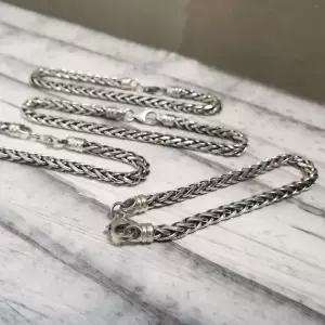 S5100 여성 유화 로프 댄디 체인 팔찌 데일리 은팔찌 실버925