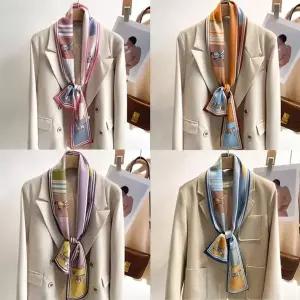 고급스러운 패턴 간절기 직사각 스카프 UR 48 가을 면 롱 스카프