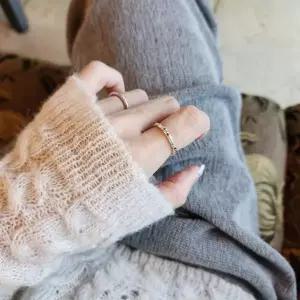 S168 여성 컷팅 오픈링 반지 여성 링 데일리 은반지 (실버 925)