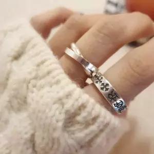 S199 여성 더블링 반지 여성 링 데일리 기본 은반지 (실버 925)