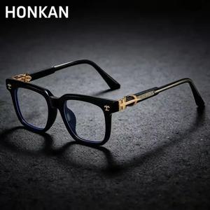 티타늄안경테 뉴 스퀘어 블루라이트 차단 안경 TR90 광학 레트로 고품질 남성용 핀 삽입