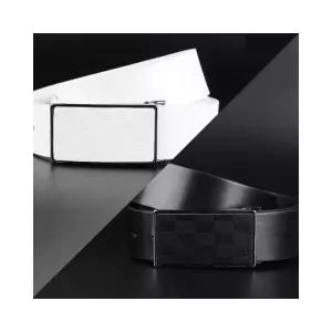 루미나D 남성 여성 천연 소가죽 골프벨트 블랙 허리띠