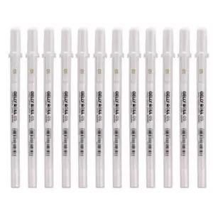 볼펜 사쿠라 중성펜 겔리롤 화이트 젤펜 (12개입) 1다스 0.5mm