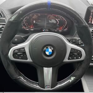 자동차 핸들 커버 탄소 섬유 액세서리 BMW 호환 호환 G30 530i 525i M550d G02 X4 2018 F90 M5 G01 X3 M40i