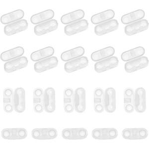 투명 플라스틱 체인 커넥터 교체 수직 로마 롤러 블라인드 볼 코드 클립 구슬 60 개