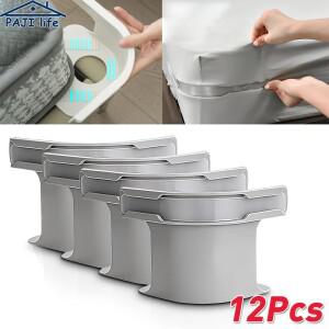 침대 시트 홀더 스트랩 4개 팩 매트리스 클립 미끄럼 방지 코너 탄력 있는 고강도 범용 핏