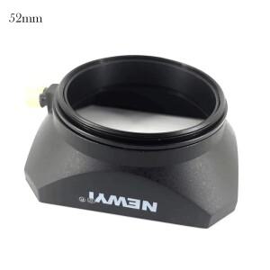37 ~ 58mm 사각형 렌즈 후드 소니 후지필름 올림푸스 미러리스 카메라 DV 캠코더 용 레트로 블랙 액세서리