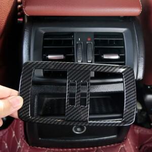 ABS 탄소 섬유 자동차 후면 에어컨 배출구 프레임 커버  스티커 액세서리 BMW 호환 호환 X3 F25 X4 F26 201