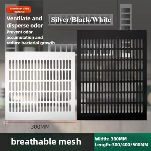 1개 폭 300mm 환기 그릴 알루미늄 합금  메쉬 길이 300-500mm 캐비닛 에어 벤트 홀 커버 하드웨어