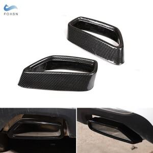 BMW 호환 호환 5 6 시리즈 GT G30 G38 G32 스테인레스 스틸 카본 파이버 스타일 테일 머플러 배기 파이프