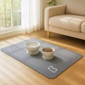 강아지식기매트 규조토 반려동물 부엉이 챠콜 흡수패드