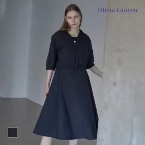 [올리비아로렌] 후드 점퍼셋업 원피스_VOBOA5M4441