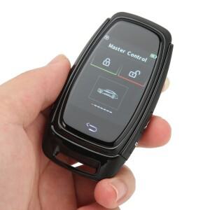 자동차 원격 시동 키 간편 스마트 LCD 키리스 엔트리 블루투스 5.0 연결 원버튼 차량용