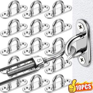 스테인리스 스틸 패드 아이 플레이트 월 앵커 천장 훅 해양용 해먹 리깅 하드웨어 스테이플 루프