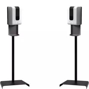 럭스턴 2팩 자동 손 소독제 디스펜서/비누 디스펜서 소독 스테이션 바닥 스탠드 드립 캐처 터치리스 센서