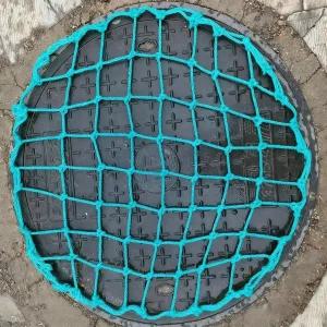 낙하물 방지를 위한 MLYAYE 실외 하수구 맨홀 안전망 유역 배수 시스템 우물 차단 로프망 설치가