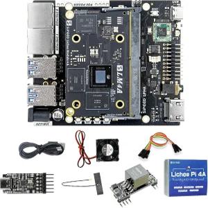 LichePi 4A RISC-V 리눅스 오픈 소스 싱글 보드 컴퓨터 64비트 LPDDR4X 16GB RAM 128GB eMMC TH1520 2.0GHz
