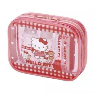 헬로키티 여행용 공병 세트 화장품 공병 파우치