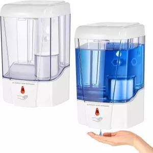 사무실 주방 호텔용 Hushe 자동 비누 디스펜서 센서 손 소독제 배터리 전원 공급