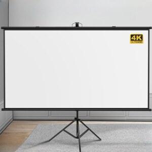 이동식롤스크린 스탠드 프레임 차박용 스크린 고휘도 야외용 선명한 고해상도