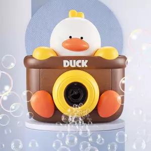 하얀오리 카메라 버블건 LED 불빛 자동 비눗방울 리필액 세트