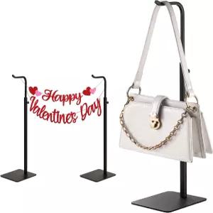 조시믹 3팩 지갑 홀더 핸드백 디스플레이 스탠드 가방 화환을 보여주는 행거 랙 테이블탑 옷장 책상 소매용