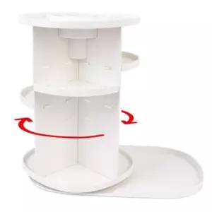 지오브마켓 플라스틱 회전 정리함 회전화장품수납함