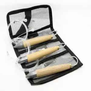 시더 플러그 트롤링 낚시 미끼. 6인치 내추럴 150파운드 모노 장착!