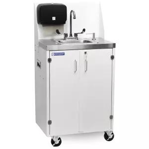 파라곤 전기 휴대용 싱크대 온수 및 냉수 이동식 손 세척 스테이션 흰색