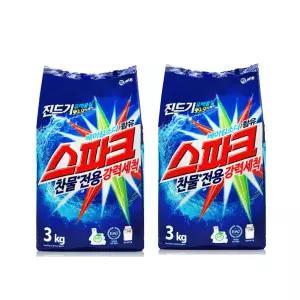 애경 스파크 3kg X 2개 찬물전용 가루세제 세탁세제