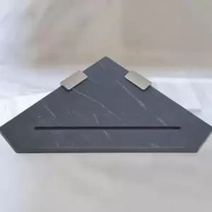 코너선반 포세린 타일 무광 블랙 욕실선반