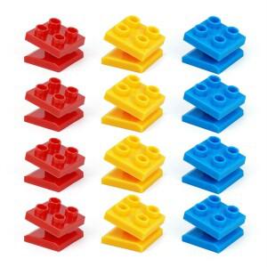 나무 기차 트랙 액세서리 어댑터 빌딩 블록 커넥터 철도와 호환 가능