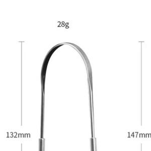 1/2pcs 구강 혀 클리너 스테인레스 스틸 U 형 스크래퍼 긁개 브러시 청소 코팅 칫솔 위생 관리 도구