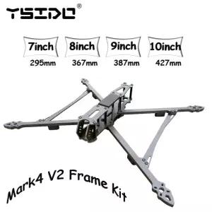 4 V2 10인치 427mm 9인치 387mm 8인치 367mm 7in 295mm FPV 프리스타일 레이싱 드론 쿼드콥터용 탄소 섬유