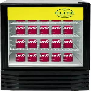 상업용 디스플레이 냉장고 ETL 머천다이징 쿨러 유리문 1개 팬 냉각 21인치 W 4.3 큐피트 레스토랑 주방