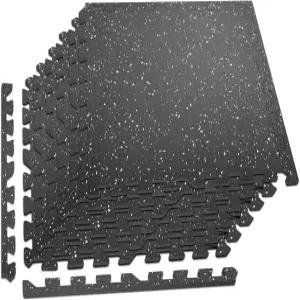RITFIT 퍼즐 운동 매트 1？2 인 EVA 연동 폼 바닥 장비 보호용 고밀도 홈 체육관 24인치 x 24제곱피트 6타일