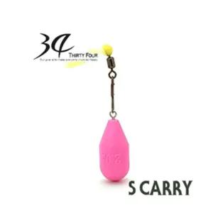 써티포 34-S캐리 (던질찌싱커)컬러 핑크 낚시 낚시용